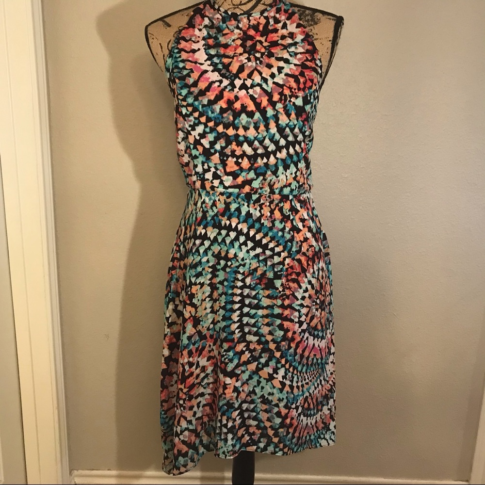 Ambar abstract print dress